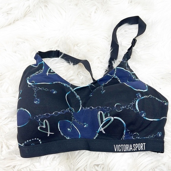 viictoria sports Other - Victoria SPORTS BRA Size Blue and Black Floral 32DD Incredible Lightweight